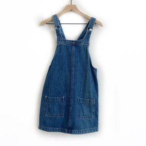 Lucky Brand Medium Wash Denim Overall Mini Dress